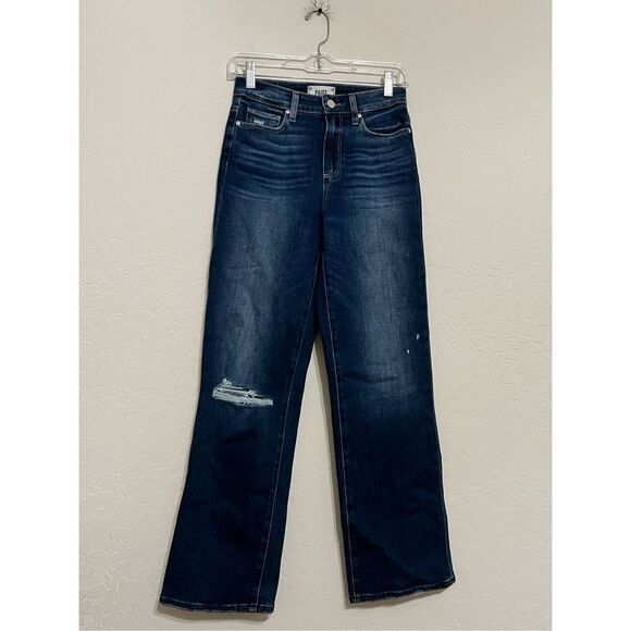 Paige Atley Ankle Flare Lookout Destructed Jeans - 26 - Picture 1 of 3